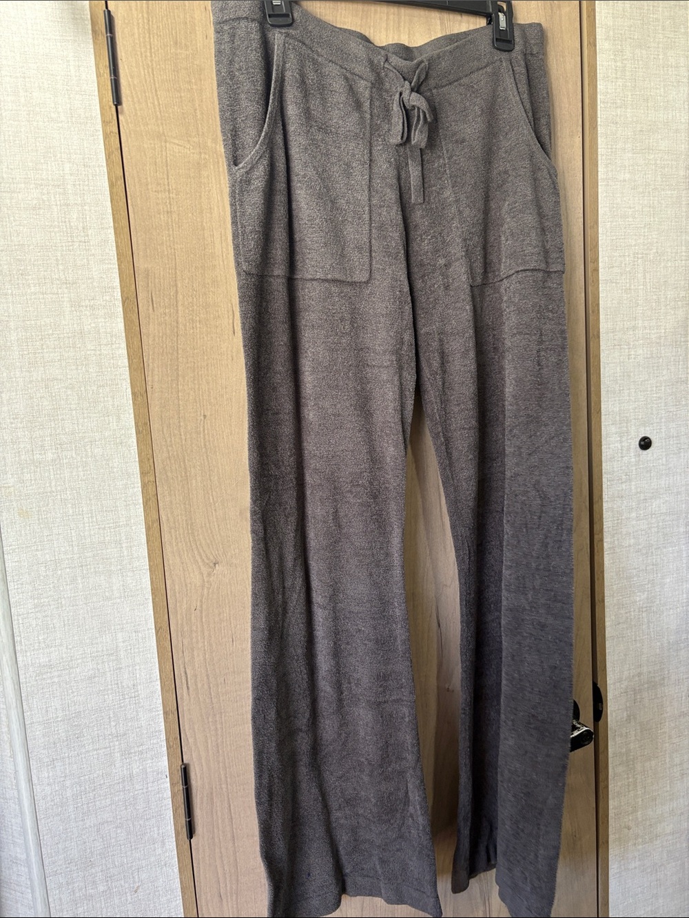 Barefoot Dreams Cozy Knit Drawstring Joggers - Charcoal Gray